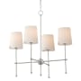 Maxim Huntington 4 Light 26" Wide Chandelier Satin Nickel
