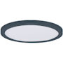 Maxim Chip 7" Wide LED Flush Mount Ceiling Fixture Black