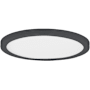 Maxim Chip 11-1/4" Wide LED Flush Mount Ceiling Fixture - 5CCT Black