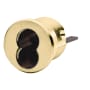 Medeco B Series Mortise Housing with Yale Cam for 6 or 7-Pin SFIC Cylinder Satin Brass