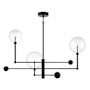 Meridian 3 Light 45" Wide LED Linear Chandelier English Bronze
