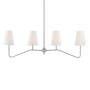 Meridian 4-Light Linear Chandelier Brushed Nickel