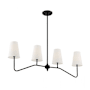 Meridian 4-Light Linear Chandelier Oil Rubbed Bronze