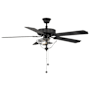 Meridian 52" 5 Blade Indoor Ceiling Fan Matte Black