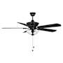 Meridian 52" 5 Blade Indoor / Outdoor Ceiling Fan Matte Black