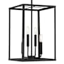 Meridian 4 Light 12" Wide Pendant Matte Black