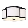 Meridian 3 Light 16" Wide Flush Mount Drum Ceiling Fixture Classic Bronze