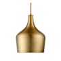 Meridian 11" Wide Pendant Natural Brass
