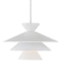 Meridian 14" Wide Pendant White