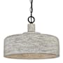 Meridian 14" Wide Pendant Weathered Gray / Black
