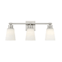 Meridian 3 Light 23" Wide Bathroom Vanity Light Brushed Nickel