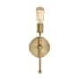 Meridian 12" Tall Wall Sconce Natural Brass