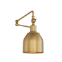 Meridian 14" Tall Wall Sconce Natural Brass