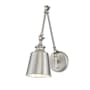 Meridian Meridian 17" Tall Wall Sconce Brushed Nickel