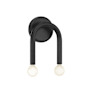 Meridian 2 Light 9" Tall Wall Sconce Matte Black