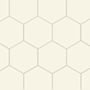 Merola Tile Textile Basic Hex - 9" x 10" Geometric Floor and Wall Tile - Satin Visual - Sold by Carton (11.5 SF/Carton) Cotton