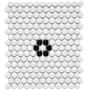 Merola Tile Sample Only of FDXMPM White / Black Flower