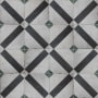 Merola Tile Renaissance - 8" x 8" Square Floor and Wall Tile - Matte Visual - Sold by Carton (6.3 SF/Carton) Emerald Frame