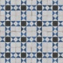 Merola Tile Renaissance - 8" x 8" Square Floor and Wall Tile - Matte Visual - Sold by Carton (6.3 SF/Carton) Indigo Cross