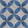 Merola Tile Renaissance - 8" x 8" Square Floor and Wall Tile - Matte Visual - Sold by Carton (6.3 SF/Carton) Indigo Mandorla