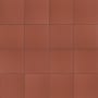 Merola Tile Klinker - 6" x 6" Square Floor and Wall Tile - Textured Visual - Sold by Carton (5.98 SF/Carton) Red