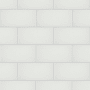 Merola Tile Piscina Brick - 10" x 20" Solid Floor and Wall Tile - Matte Visual - Sold by Carton (10.64 SF/Carton) Blanco