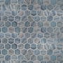 Merola Tile Cassis 2 Inch Hex - 11" x 13" Geometric Floor and Wall Tile - Satin Visual - Sold by Carton (10 SF/Carton) Blue