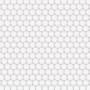 Merola Tile Hudson Penny Round - 1" x 1" Circle Penny Floor and Wall Mosaic Tile - Glossy Tile Visual - Sold by Carton (10.5 SF/Carton) White