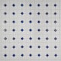 Merola Tile Oxford - 11" x 11" Specialty Dot-Mounted Floor and Wall Mosaic Tile - Textured Porcelain Visual - Sold by Carton (9.2 SF/Carton) White / Cobalt