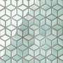 Merola Tile Hudson Rhombus - 10" x 12" Geometric Floor and Wall Tile - Glossy Visual - Sold by Carton (8.56 SF/Carton) Mint Green