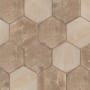 Merola Tile Brickyard - 9" x 10" Hexagon Floor and Wall Tile - Matte Visual - Sold by Carton (13.05 SF/Carton) Beige