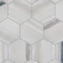 Merola Tile Matter - 8" x 9" Hexagon Floor and Wall Tile - Glossy, Matte Visual - Sold by Carton (3.8 SF/Carton) Bone Blue