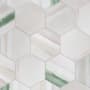 Merola Tile Matter - 8" x 9" Hexagon Floor and Wall Tile - Glossy, Matte Visual - Sold by Carton (3.8 SF/Carton) Bone Green