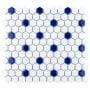Merola Tile Sample Only of FMT1HG Sapphire Dot