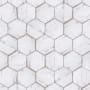 Merola Tile Retro - 7" x 8" Hexagon Floor and Wall Tile - Matte Visual - Sold by Carton (11.16 SF/Carton) Blanc