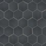 Merola Tile Retro - 7" x 8" Hexagon Floor and Wall Tile - Matte Visual - Sold by Carton (11.16 SF/Carton) Nero