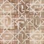 Merola Tile Kings Alora - 18" x 18" Encaustic Floor and Wall Tile - Glossy, Matte, Satin Visual - Sold by Carton (10.95 SF/Carton) Decor Brown/Beiger