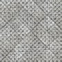Merola Tile Kings Temple - 18" x 18" Square Floor and Wall Tile - Textured Visual - Sold by Carton (10.95 SF/Carton) Nero
