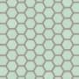 Merola Tile Hudson Due 2" Hex - 11" x 13" Hexagon Penny Floor and Wall Mosaic Tile - Glossy Visual - Sold by Carton (9.7 SF/Carton) Light Green