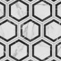 Merola Tile Marbilia BioTech - 11" x 13" Hexagon Floor and Wall Tile - Matte Visual - Sold by Carton (10.64 SF/Carton) Deco Dark
