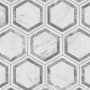 Merola Tile Marbilia BioTech - 11" x 13" Hexagon Floor and Wall Tile - Matte Visual - Sold by Carton (10.64 SF/Carton) Deco Gray
