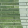 Merola Tile Scottsdale - 2" x 18" Rectangle Floor and Wall Tile - Glossy Visual - Sold by Carton (7.42 SF/Carton) Green