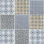 Merola Tile Classico - 12" x 12" Square Encaustic Floor and Wall Mosaic Tile - Glossy Porcelain Visual - Sold by Carton (9.6 SF/Carton) Multi