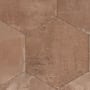 Merola Tile Argillos Hex - 21" x 24" Geometric Floor and Wall Tile - Matte Visual - Sold by Pallet Terracota