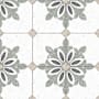 Merola Tile Riviera Octagon - 8" x 8" Mosaic Floor and Wall Tile - Matte Visual - Sold by Carton (11.25 SF/Carton) Antibes Verde with Taco Beige