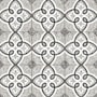 Merola Tile Riviera Octagon - 8" x 8" Mosaic Floor and Wall Tile - Matte Visual - Sold by Carton (11.25 SF/Carton) Garde Gris with Taco Nero