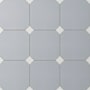 Merola Tile Vaudeville Octagon - 8" x 8" Geometric Floor and Wall Tile - Matte Visual - Sold by Carton (11.25 SF/Carton) Humo with Taco Nacar