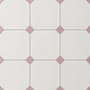 Merola Tile Vaudeville Octagon - 8" x 8" Geometric Floor and Wall Tile - Matte Visual - Sold by Carton (11.25 SF/Carton) Nacar with Taco Pink