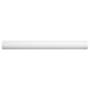 Merola Tile Santorini 8" x 1" Matte Ceramic Thin-Set Tile Pencil Rail - Sold by Piece (0.66 LF/Piece) Blanco