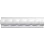 Merola Tile Trenza Grand 8" x 2" Matte Ceramic Thin-Set Tile Pencil Rail - Sold by Piece (0.66 LF/Piece) Blanco